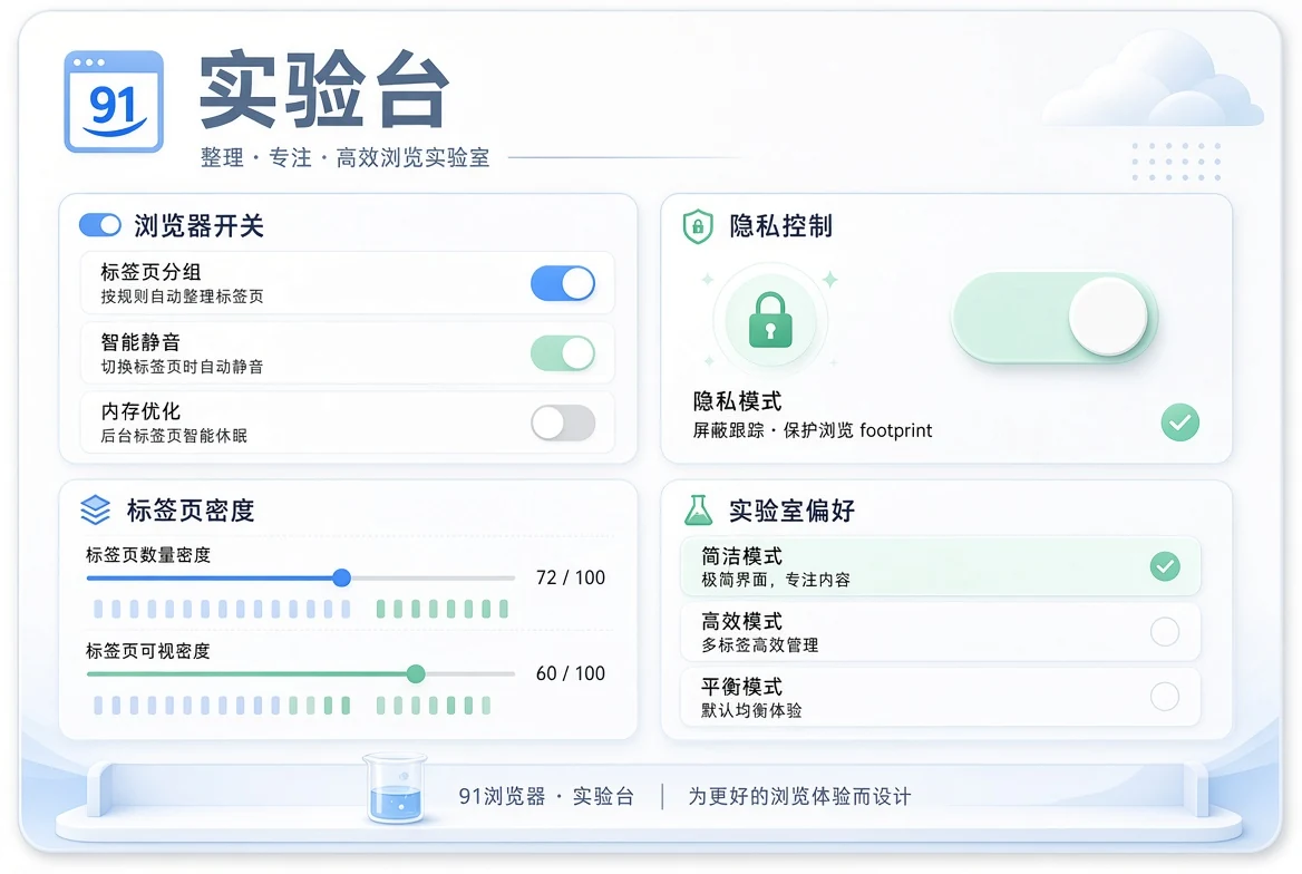 效率实验主题画面
